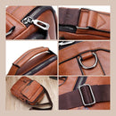 Bolsa Masculina de Couro + Carteira de Couro